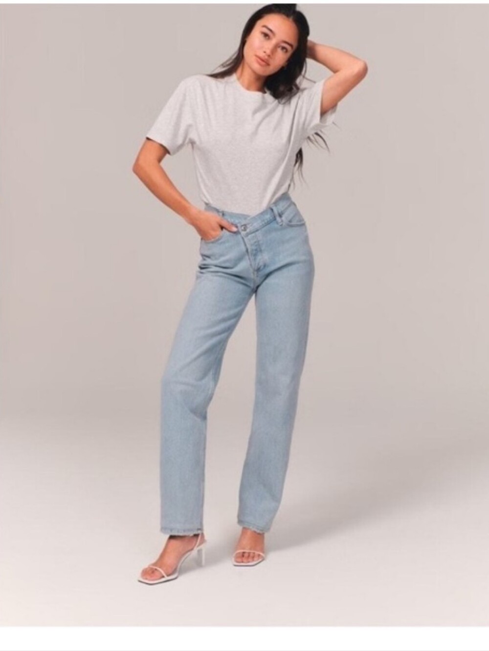 Abercrombie Curve Love High Rise Dad Jean